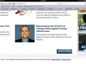 NAACP.org Zimmerman Link